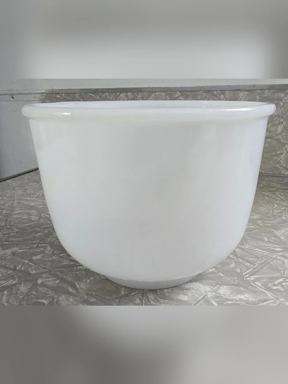 Vintage Glasbake Sunbeam Milk Glass Mixing Bowl